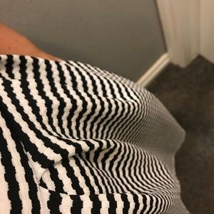 Lularoe 2x Amelia Black and white stripe! Unicorn!